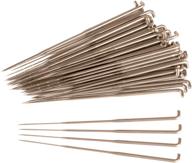 bizzy goods triangular point felting needles - bulk pack of 50, 36 gauge, 3 inch long needles with 9 total barbs, medium sized spacing, set of 50 needles logo