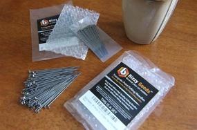 img 3 attached to Bizzy Goods Triangular Point Felting Needles - Bulk Pack of 50, 36 Gauge, 3 Inch Long Needles with 9 Total Barbs, Medium Sized Spacing, Set of 50 Needles