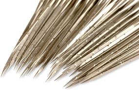 img 1 attached to Bizzy Goods Triangular Point Felting Needles - Bulk Pack of 50, 36 Gauge, 3 Inch Long Needles with 9 Total Barbs, Medium Sized Spacing, Set of 50 Needles