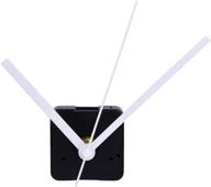 ⌚️ mudder silence quartz clock movement: ideal for up to 11/25 inch dial thickness, 4/5 inch shaft length (white) logo