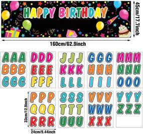 img 3 attached to 🎉 Vibrant DIY Birthday Banner Set: Craft your own Happy Birthday Poster with Colorful Alphabet Stickers! Perfect Party Decor Kit & Bday Supplies