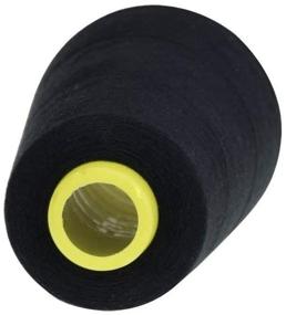 img 3 attached to 🧵 Candora 4 Cones (3000 Yards Each) Polyester Sewing Threads Spool - 402#, Black Color - for Sewing Machine and Hand Use