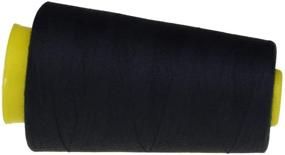 img 2 attached to 🧵 Candora 4 Cones (3000 Yards Each) Polyester Sewing Threads Spool - 402#, Black Color - for Sewing Machine and Hand Use