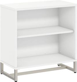 img 4 attached to White Bush Business Furniture Office by Kathy Ireland Method Bookcase Cabinet - Enhanced for SEO