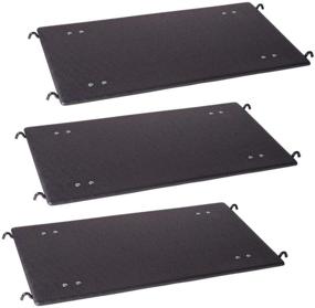 img 3 attached to Deluxe Plastic Cat 🐈 Platforms - Set of 3