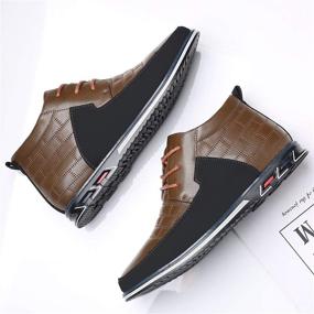 img 1 attached to COSIDRAM High Top Driving Sneakers Business Men's Shoes in Fashion Sneakers