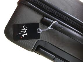 img 1 attached to 🌴 Honeymoon Hone Essentials: Stylish Luggage with Newlyweds' Address