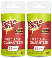 🐾 scotch lint roller refill - 112 sheets total - 2 pack for effective lint removal logo