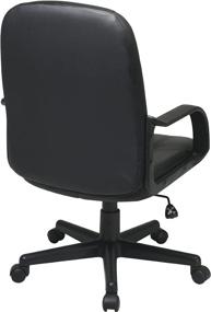 img 2 attached to 🪑 Adjustable Mid-Back Managers Office Chair - Padded Eco Leather Seat and Back | Office Star