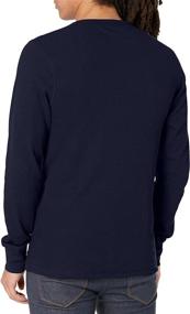 img 1 attached to 🔥 Stay Cozy in Style with Tommy Hilfiger Thermal Sleeve Heather Men's Clothing, T-Shirts & Tanks