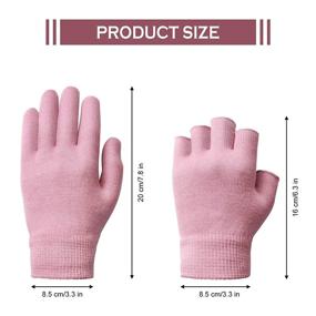 img 3 attached to 🧤 Revitalize Your Hands with 2 Pairs of Moisturizing Gloves for Soft, Smooth and Nourished Skin (Pink)
