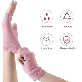 img 1 attached to 🧤 Revitalize Your Hands with 2 Pairs of Moisturizing Gloves for Soft, Smooth and Nourished Skin (Pink)