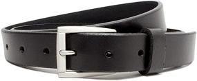 img 1 attached to Womens Nickel Black Belt Ashe Handmade USA 42: Stylish Fashion Accessory for Women