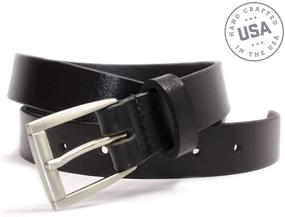 img 3 attached to Womens Nickel Black Belt Ashe Handmade USA 42: Stylish Fashion Accessory for Women