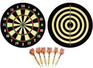 edmbg 16.5-inch new dartboard 🎯 set with 6 brass darts, flag checkers логотип