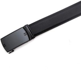 img 1 attached to Leather Ratchet Automatic Buckle Adjustable Men's Accessories for Belts