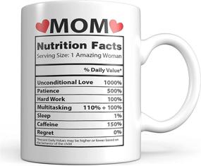 img 4 attached to 🎁 Mom Mug Christmas Gift from Daughter - Unique 11oz Ceramic Cup for World's Best Mom - Birthday & Christmas Present Ideas for Moms