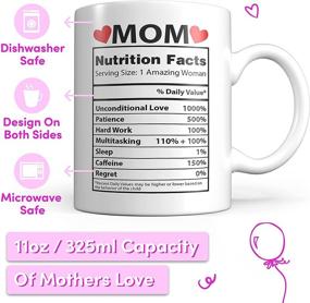 img 1 attached to 🎁 Mom Mug Christmas Gift from Daughter - Unique 11oz Ceramic Cup for World's Best Mom - Birthday & Christmas Present Ideas for Moms