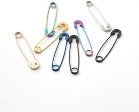 img 3 attached to 🌈 Stylish Polychromatic Goth Punk Stainless Steel Safety Pin Earrings: Nickel-Free Jewelry Gift for Women, Girls, and Teens - 6 Pairs