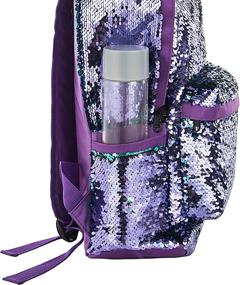 img 1 attached to Lightweight Reversible Sequins 🎒 Backpack: Explore in Style with HeySun