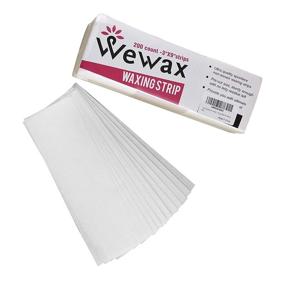 img 3 attached to 💇 Waxing Strips 200 PCS: Large Epilating Strips for Effective Hair Removal on Face, Bikini, and Legs - Suitable for Women and Men