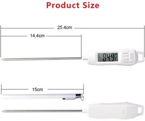 img 1 attached to Multifunctional Digital Thermometer: Accurate Temperature Monitoring for Meat, Candy, Liquids, and More!