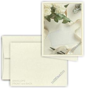 img 2 attached to 5X7 Folded Size With A-7 Envelopes - Off White Parchment - 15 Sets (10X7 Cards Scored To Fold In Half) Matching Pack - Invitations