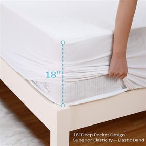 img 1 attached to CAROMIO Mattress Protector Waterproof Breathable Bedding