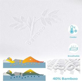 img 3 attached to CAROMIO Mattress Protector Waterproof Breathable Bedding