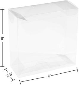 img 2 attached to Convenient Clear PET Plastic Storage Boxes (8 Pack) 6"x6"x2.5" - Organize and Protect with Ease