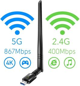 img 3 attached to 📶 Cudy AC 1300Mbps USB 3.0 Dual Band WiFi Adapter for PC: Lightning-Fast 5Ghz + 2.4Ghz Wireless Dongle, Windows / Mac / Linux Compatible