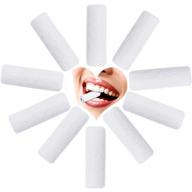 улучшите свое ортодонтическое лечение с помощью 10 штук трайсов для жевательныx чевисов – белые чевчайзеры для комфорта и эффективной установки аппаратов – оригинальные чевчайзеры со свежим запахом зубной пасты. логотип
