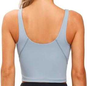 img 2 attached to Longline Wirefree Support Running Workout Women's Clothing for Lingerie, Sleep & Lounge