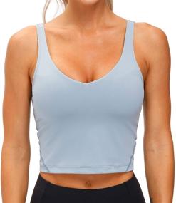 img 3 attached to Longline Wirefree Support Running Workout Women's Clothing for Lingerie, Sleep & Lounge