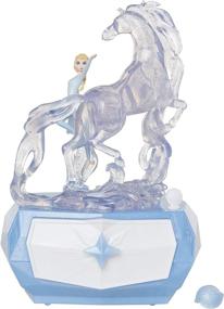 img 2 attached to Frozen 2 Elsa & Nok Spirit Animal Horse Jewelry Box - Lights, Sounds & Ring for Elsa Fans! Ideal for Girls 3+