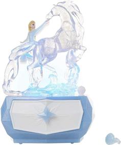 img 4 attached to Frozen 2 Elsa & Nok Spirit Animal Horse Jewelry Box - Lights, Sounds & Ring for Elsa Fans! Ideal for Girls 3+