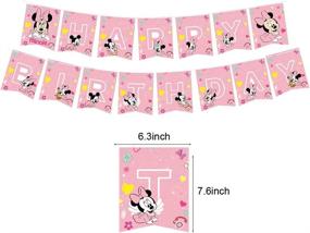 img 2 attached to 🎀 Minnie Mouse Birthday Party Supplies and Decorations Set for Girls