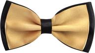 🎩 stylish pre tied tuxedo champagne men's accessories: adjustable length ties, cummerbunds & pocket squares logo