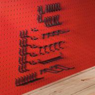 pegboard attachments: additional accessories for pegboard logo