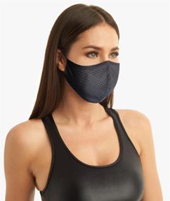 img 3 attached to 🔥 M MULGARIA Breathable Face Mask for Men Women Youth Reusable Workout Gym Sports Masks in Black