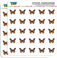 🦋 clear monarch butterfly 1" planner calendar scrapbooking crafting stickers logo
