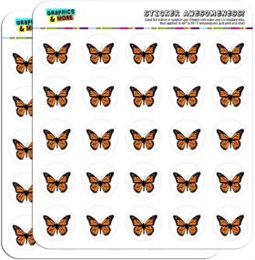 img 2 attached to 🦋 Clear Monarch Butterfly 1" Planner Calendar Scrapbooking Crafting Stickers