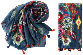 img 2 attached to Lightweight Womens Fashion Printed Scarves Women's Accessories and Scarves & Wraps