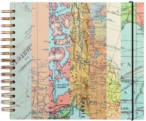 img 2 attached to 🗺️ Map Print Scrapbook by Paperchase: Photo Album, Memory Book, Blank Canvas for Artistic Craft and Design Projects