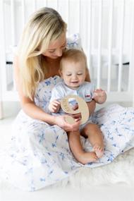 img 2 attached to 🌱 Kate & Milo Wood Milestone Props - Baby's First Year Milestone Cards, Pregnancy Growth Discs for Weekly or Monthly Markers - Light Wood