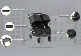 img 2 attached to Top-rated Baby Jogger Belly Bar for City Mini 2 Double Stroller & City Mini GT2 Double Stroller - Black