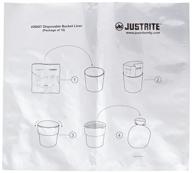 justrite 26827 polyethylene disposable receptacles logo