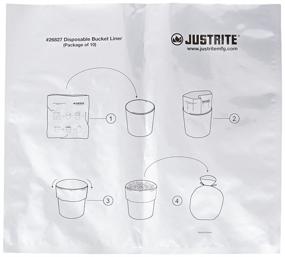 img 1 attached to Justrite 26827 Polyethylene Disposable Receptacles