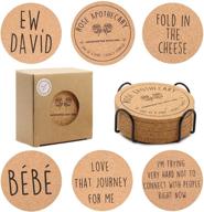 🌹 hilarious set of 6 rose apothecary cork coasters – perfect mother’s day merchandise, birthday decor, and housewarming present logo