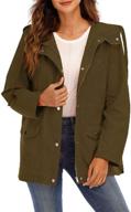 🧥 famulily women's lightweight military hooded anorak parka safari outwear jacket logo